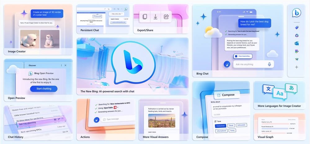 微软的 Bing AI 聊天机器人现已支持使用图像进行搜索 微软的 Bing AI 聊天机器人现已支持使用图像进行搜索