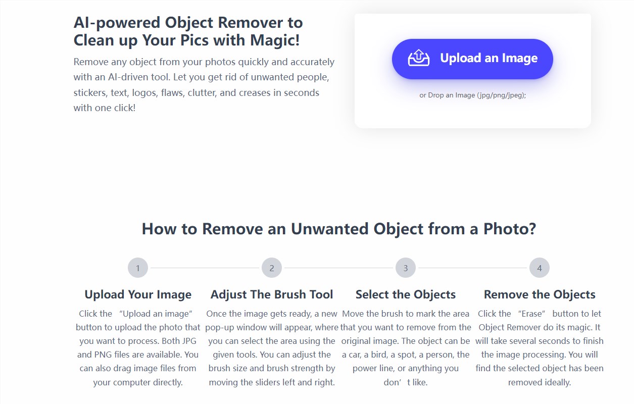 AI图片处理工具Object Remover 可快速去除照片中不需要的元素 AI图片处理工具Object Remover 可快速去除照片中不需要的元素