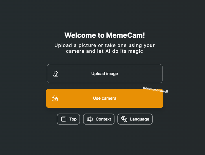AI创意生成器MemeCam:自动为图片加上含梗量爆棚的文字 AI创意生成器MemeCam:自动为图片加上含梗量爆棚的文字