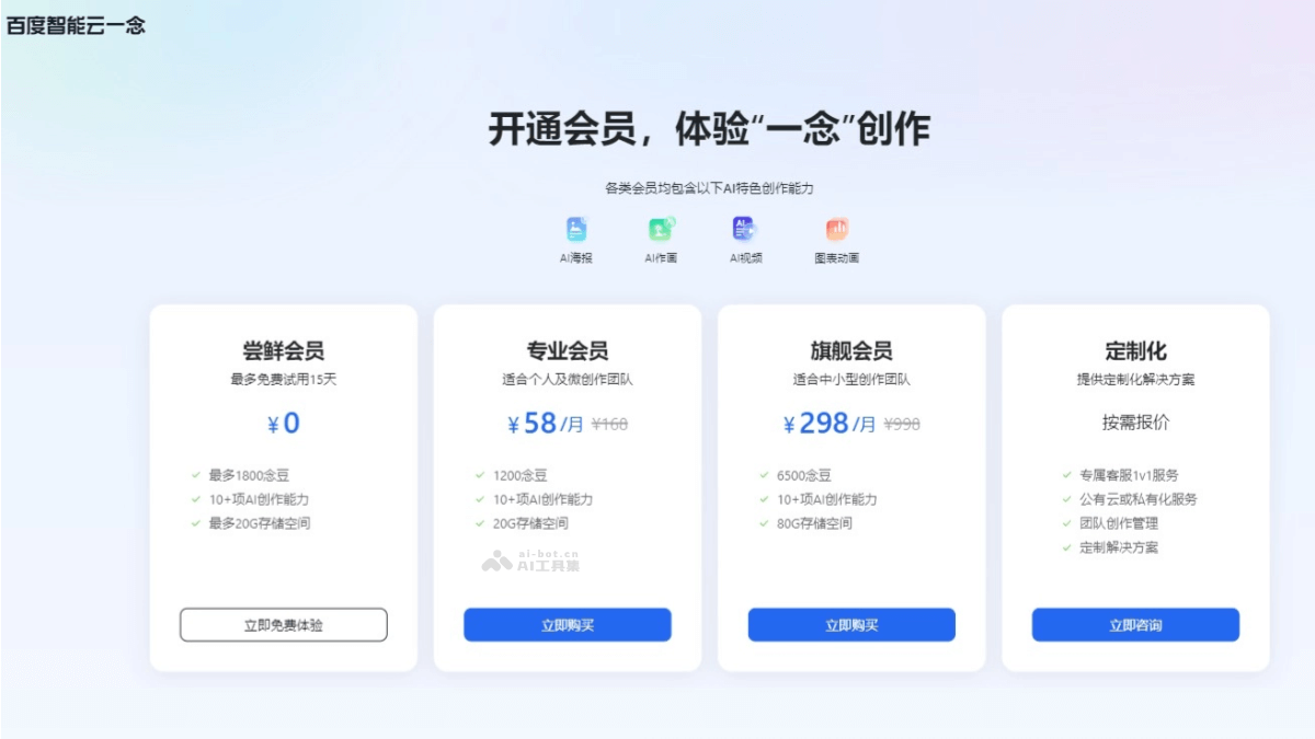 百度智能云一念